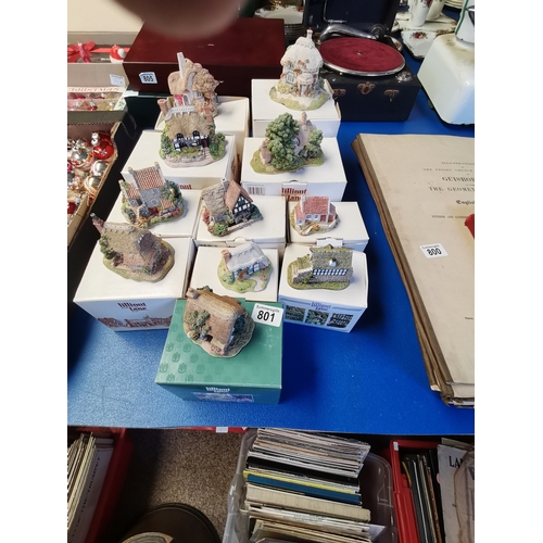 801 - 11 Lilliput Lane Cottages in boxes