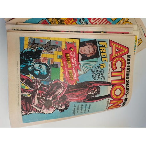 302 - x36 Action Comics 14th Feb - 16th October 1976 full set - x3 have pen marks on the top (7mdw) by new... 