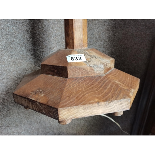 633 - Yorkshire Oak Standard Lamp H153cm