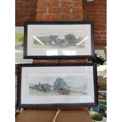 655b - 2 x limited Edition prints of country scenes by A Baxter