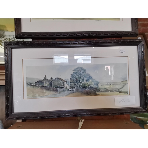 655b - 2 x limited Edition prints of country scenes by A Baxter