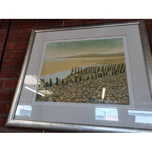 661 - X2 Limited Edition framed prints by Kenneth Leech 1) Winters Walk & 2) Low Water