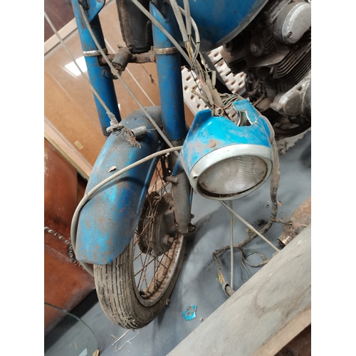 613 - Honda Mototbike NEF 424P plus blue pine blanket box