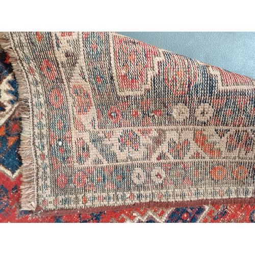 1176 - Persian rug (worn) W154cm x L200cm