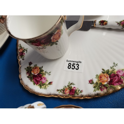 853 - Royal Albert Old Country Roses dinner and tea set all VGC ( List of items in photo )