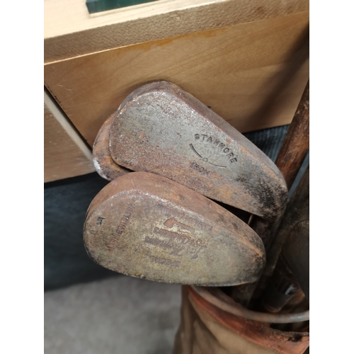 181 - x2 sets of antique wooden hickory shafted golf clubs ( inc FORGAN putter from St Andrews set 1860 , ... 