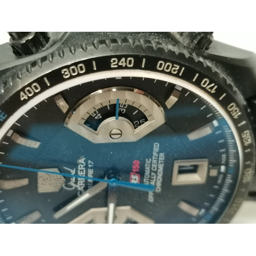 486 - TAG Heuer Grand Carrera Calibre 17 Automatic wrist watch. With original box and papers( This watch i... 