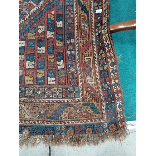 935 - Antique Wool rug 206cm x 154cm