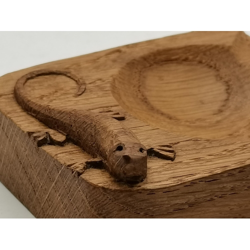 115A - Two Lizardman oak ashtrays, one by Martin Dutton, the other by Derek Slater, of typical form, each c... 