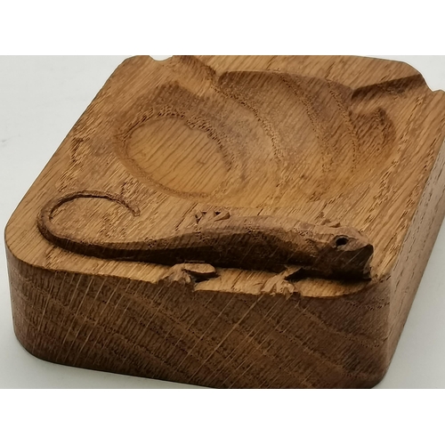 115A - Two Lizardman oak ashtrays, one by Martin Dutton, the other by Derek Slater, of typical form, each c... 