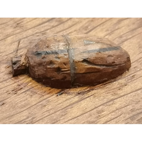 115C - Alan Grainger, an Acornman oak ashtray, of typical form, with carved acorn signature; together with ... 