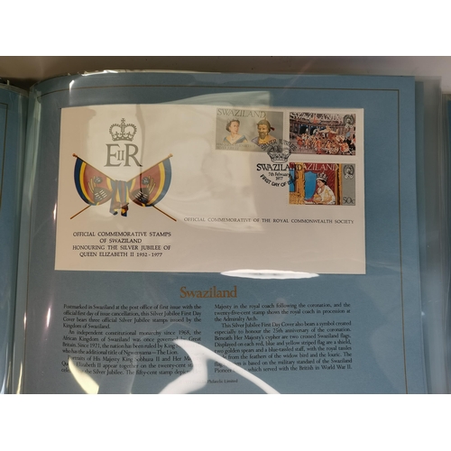 225 - Album of Commonwealth Collection of Silver Jubilee First Day Covers with Letter of Authenticity