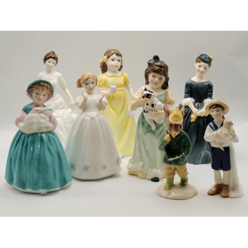 23 - x8 Royal Doulton figurines