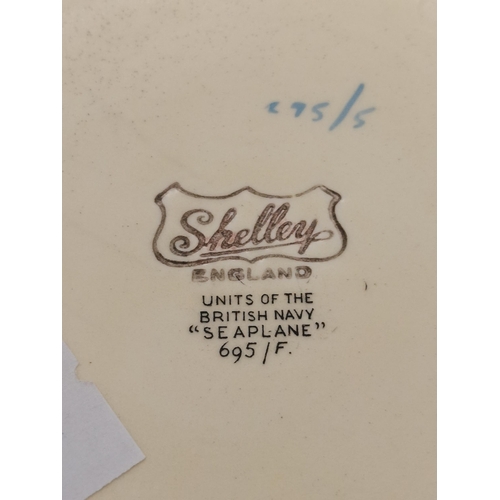 39 - x4 Shelly side plates and x2 Shelly one RAF depicting a Fighter Plane and One British Navy depicting... 