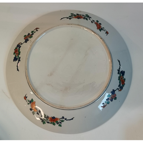 8 - x3 highly decorative Japanese plates. 2 depicting images of birds Diameters - 35cm , 32cm and 29cm