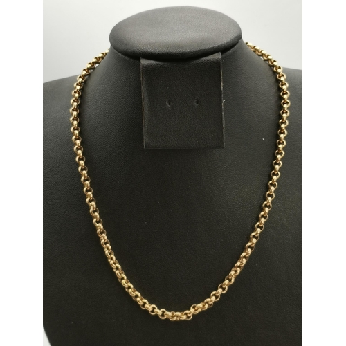 350 - A gold not marked necklace 20g length 40cm