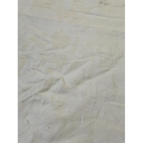 703a - Very large best quality tablecloth Monagrammed corner 