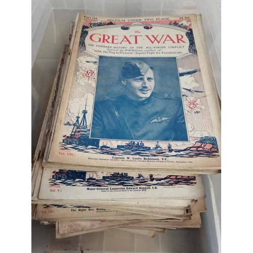 709 - 130 Original Great War magazines, WW2 Posters and 1943 Advertising plate 