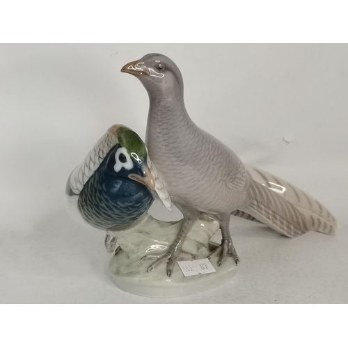 101 - Royal Copenhagen - Pair of Pheasants No 1243/862