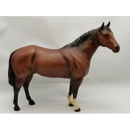 104 - x2 Beswick Matt Bay Horses