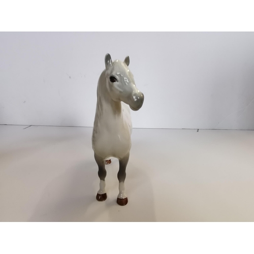 108 - Beswick Connemara Pony, in light dapple grey plus Beswick Welsh Mountain Pony, in light dapple grey.