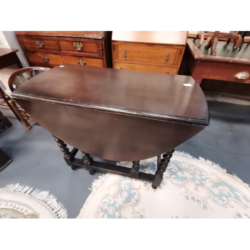 1095a - Barley twist Gate legged drop leaf table