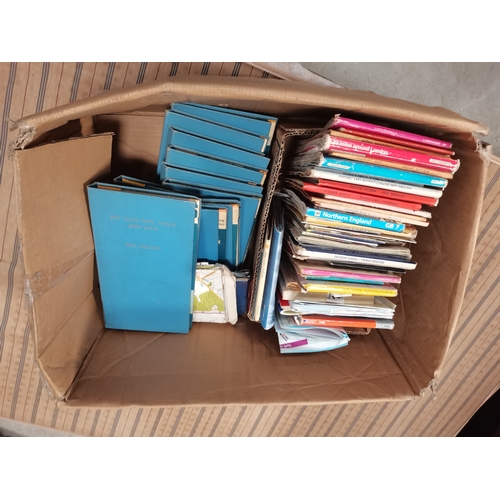 1102 - Box of Ordnance Survey maps and RAC maps of UK