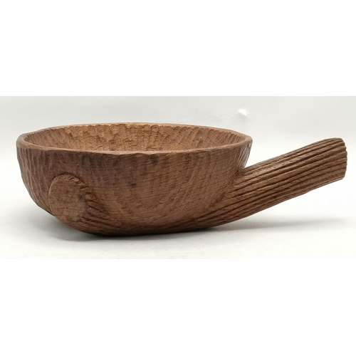 151 - Albert Jeffray, an Eagleman oak nut bowl, as a nest on a branch, adzed, with recessed carved eagle s... 