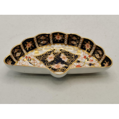 169 - A Crown Derby pin dish and similar 23cm plate both marked on base