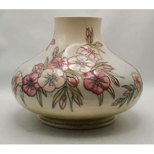 172 - A Moorcroft baluster vase Spring Blossom pattern '89 (chip on rim) H15cm