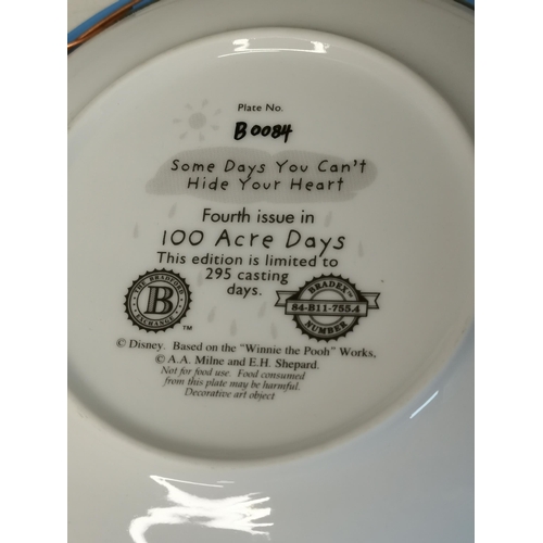 37 - x5 Limited Edition Disney Plates with certificates and boxes including  - 'Some Days you Want to be ... 