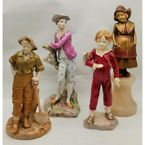 71 - x4 Figurines including Royal Worcester