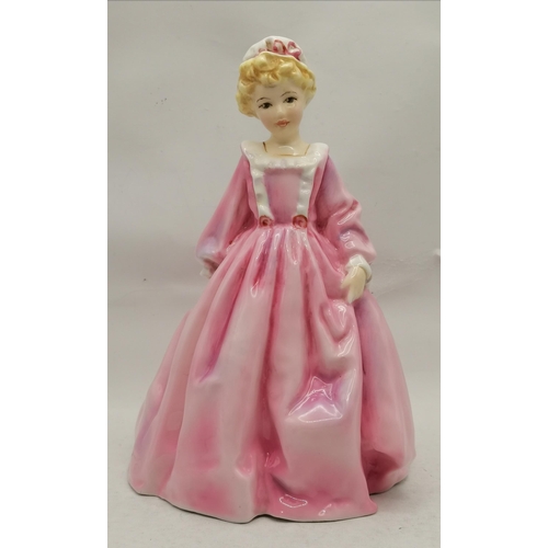 72 - x4 Royal Worcester Figures - x3 F.G Doughty - June 3456 - April 3416 - Grand Mothers Dress 3081 & Fr... 