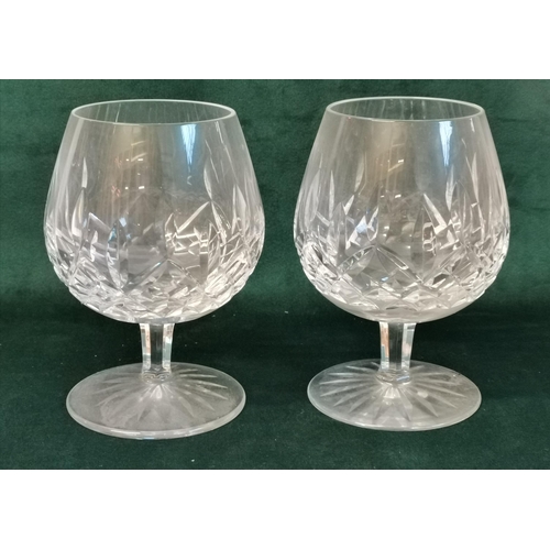 82 - Waterford Crystal Decanter, x5 Whiskey Glasses and x2 Brandy Glasses