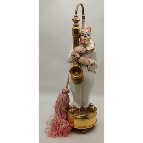 83 - Art Deco musical clown perfume atomiser by French artist Armand Godard C1930s rare. in working order