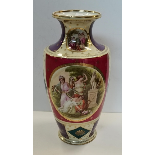 84 - Vintage Melba Ware Mr Punch Character jug and Epiag Baluster Vase 39cm Ht,