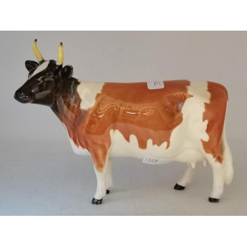 92a - Beswick Ayrshire Cow “ CH Ickham  Bessie” A/F, Dairy Shorthorn Calf and  Ayrshire Cow “ CH Icham Bes... 