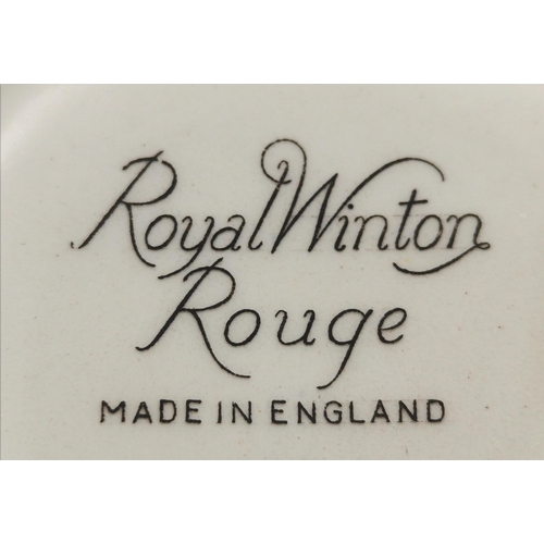 266 - Royal Winton Rouge Milk Jug, Sugar Bowl and Tea Pot