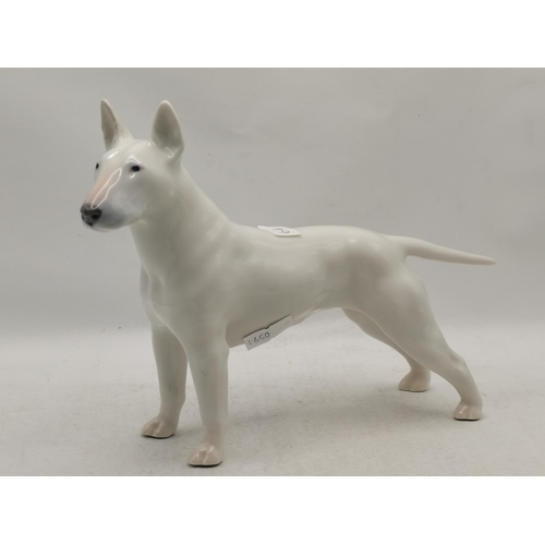 271 - Royal Copenhagen Bull Terrier & A Satin Finish Goebel Horse A/F