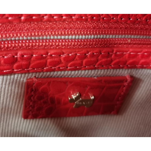 295 - Red leather used Radley handbag