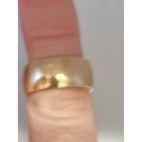 431 - A 9 carat gold wedding band, hallmarked, ring size L; and a 9 carat gold and white-stone ring, hallm... 