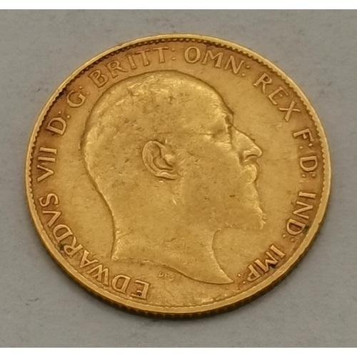 441 - An Edward VII half sovereign, 1902, London mint. 4g