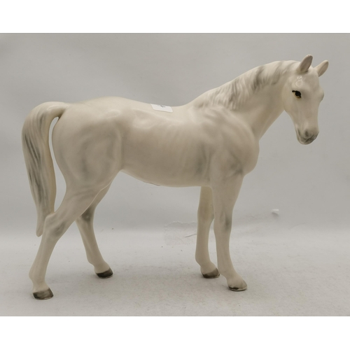 271 - Royal Copenhagen Bull Terrier & A Satin Finish Goebel Horse A/F