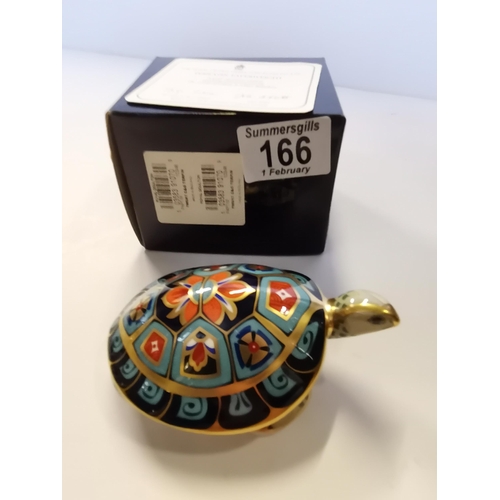 166 - Royal Crown Derby Paperweight - Terrapin Gold Signature Edition - Modelled by John Ablitt and Decora... 