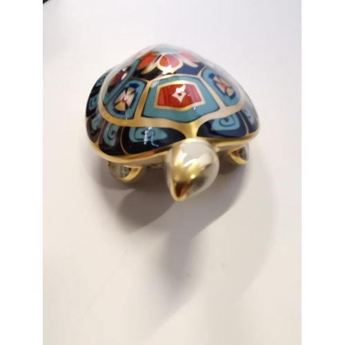 166 - Royal Crown Derby Paperweight - Terrapin Gold Signature Edition - Modelled by John Ablitt and Decora... 