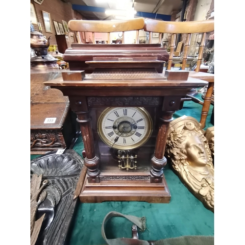 563 - x2 German Mantle clocks