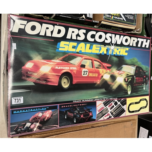 731 - A Ford RS Cosworth Scalextric set, boxed.