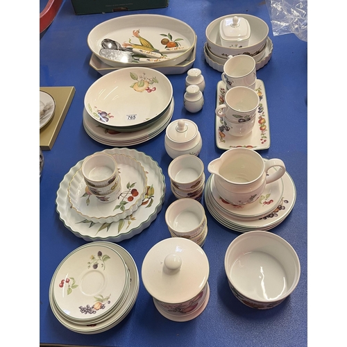 765 - A quantity of dinnerware by Ashberry and some Royal Worcester 