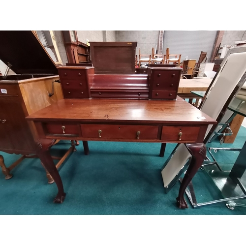 1073 - Antique Edwardian Mahogany ladies writing desk  L102cm