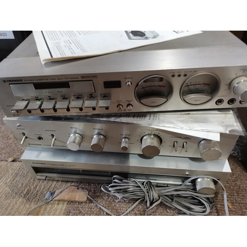 1234 - Pioneer separates set inc pl3000, record player amp etc